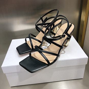 DIOR HEELS RHODES BLACK 7.5CM