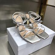 DIOR HEELS RHODES SILVER 7.5CM - 6