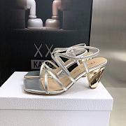 DIOR HEELS RHODES SILVER 7.5CM - 4