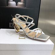 DIOR HEELS RHODES SILVER 7.5CM - 2