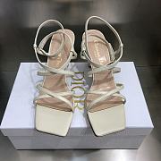 DIOR HEELS RHODES CREAM 7.5CM - 2