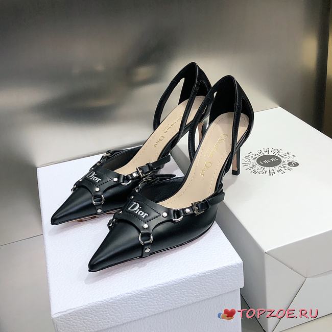 DIOR HEELS-02 BLACK 7CM - 1