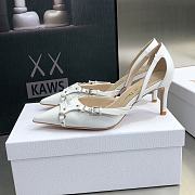 DIOR HEELS-02 WHITE 7CM - 3