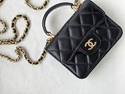 CHANEL COIN CHAIN BAG BLACK 12CM   - 2