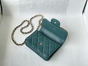 CHANEL COIN CHAIN BAG GREEN 12CM - 3