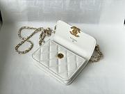 CHANEL MINI WOC BAG WHITE 12CM - 5