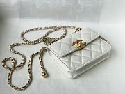 CHANEL MINI WOC BAG WHITE 12CM - 4