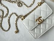CHANEL MINI WOC BAG WHITE 12CM - 3