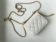 CHANEL MINI WOC BAG WHITE 12CM - 2