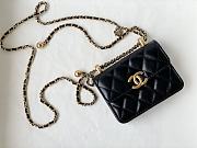 CHANEL MINI WOC BAG BLACK 12CM - 1