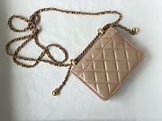 CHANEL MINI WOC BAG BEIGE 12CM - 5