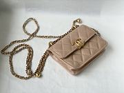 CHANEL MINI WOC BAG BEIGE 12CM - 4