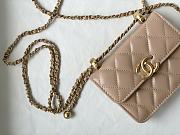 CHANEL MINI WOC BAG BEIGE 12CM - 2