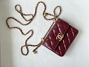 CHANEL MINI WOC BAG RED 12CM - 1