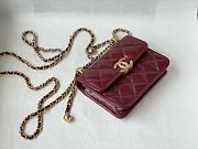 CHANEL MINI WOC BAG RED 12CM - 5
