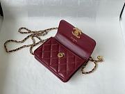 CHANEL MINI WOC BAG RED 12CM - 4