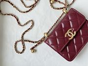 CHANEL MINI WOC BAG RED 12CM - 3