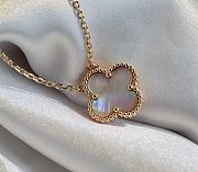 VCA Pink Fritillary Clover Necklace - 4