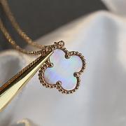 VCA Pink Fritillary Clover Necklace - 2
