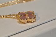 VCA Pink Fritillary Clover Necklace 1 - 5