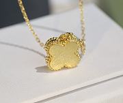 VCA Pink Fritillary Clover Necklace 1 - 4