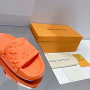 LV Monogram Unisex Plain Logo Sandals Orange  - 2