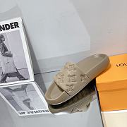 LV Monogram Unisex Plain Logo Sandals Brown - 2