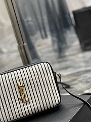 YSL LOU CAMERA BAG BLACK AND WHITE 23CM - 3