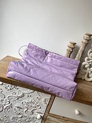 CHANEL 22 BAG Calfskin Purple Large 48cm - 5