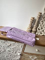 CHANEL 22 BAG Calfskin Purple Medium 37cm  - 6