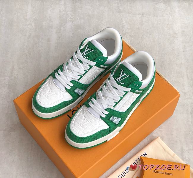 LV Trainer Monogram Green  - 1
