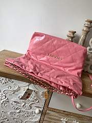 CHANEL 22 BAG Calfskin Pink Large 48cm - 5