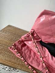 CHANEL 22 BAG Calfskin Pink Large 48cm - 4
