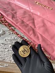 CHANEL 22 BAG Calfskin Pink Medium 39cm - 3
