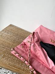 CHANEL 22 BAG Calfskin Pink Medium 37cm - 2