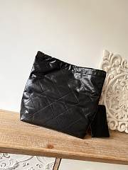 CHANEL 22 BAG Calfskin Black Large 48cm - 6