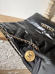 CHANEL 22 BAG Calfskin Black Large 48cm - 3