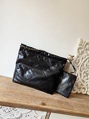 CHANEL 22 BAG Calfskin Black Medium 39cm - 3