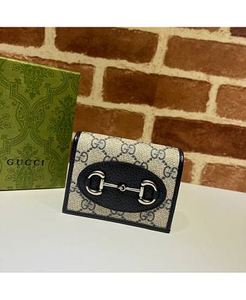 GUCCI Horsebit 1955 Card case wallet 11cm