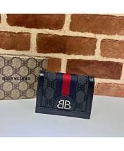 GUCCI X BALENCIAGA HACKER CARD CASE WALLET 11CM - 1