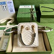 GG Marmont Matelassé mini bag White 19cm - 1
