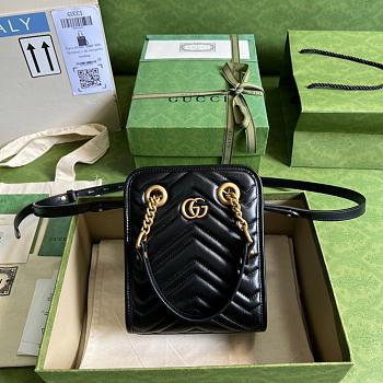 GG Marmont Matelassé mini bag Black 19cm