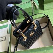GG Marmont Matelassé mini bag Black 19cm - 6