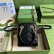 GG Marmont Matelassé mini bag Black 19cm - 5
