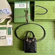 GG Marmont Matelassé mini bag Black 19cm - 3