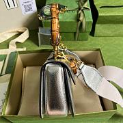 GG Small top handle bag with Bamboo Calfleather 21CM - 2