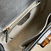 GG Small top handle bag with Bamboo Calfleather 21CM - 4