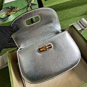 GG Small top handle bag with Bamboo Calfleather 21CM - 5