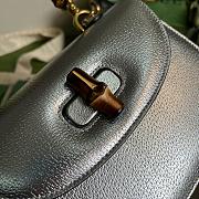 GG Small top handle bag with Bamboo Calfleather 21CM - 6