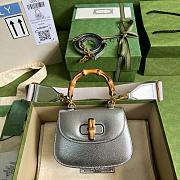 GG mini Top handle bag with Bamboo Calfleather 17CM - 1